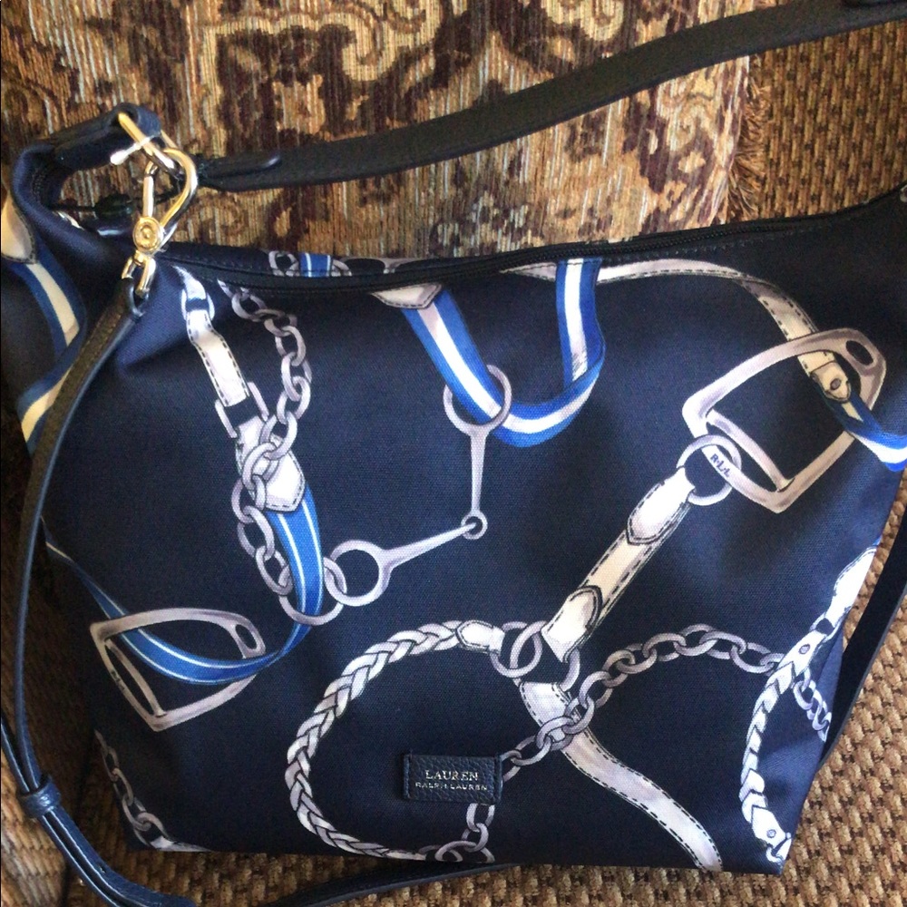 Ralph Lauren bag blue color with prints - beautiful bag